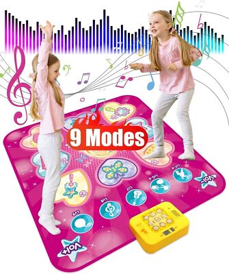Electronic Musical Dance Mat Game for Kids Girls Toy Gift LED Lit Adjustable Vol