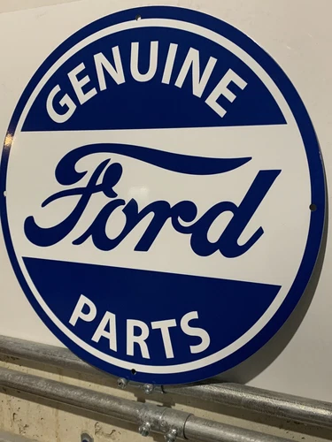 Vintage Style Genuine Ford Parts Metal Heavy Steel Quality Sign