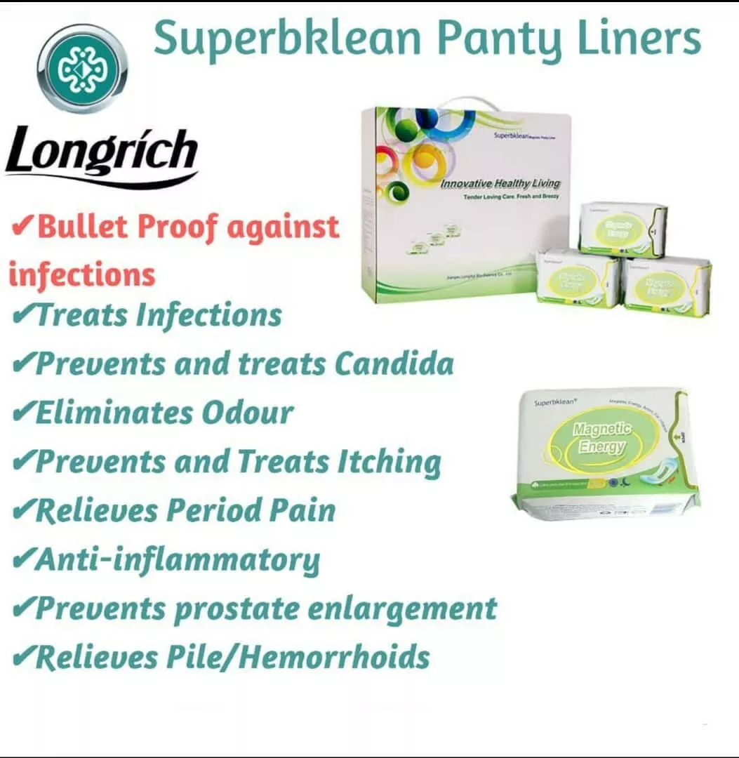 3 X Longrich Superbklean Magnetic Anion Panty Liner Unisex