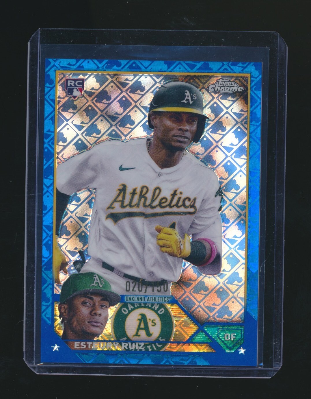 ESTEURY RUIZ 2023 TOPPS CHROME LOGOFRACTOR BLUE RC REFRACTOR 020/150 #99