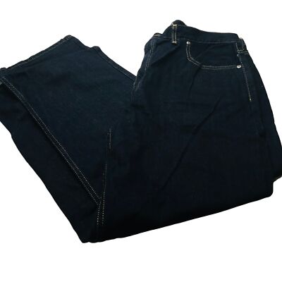 George Men's Size 38x30 Relaxed Fit Dark Wash Denim Blue Jean - Main Image