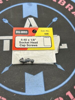 Du-Bro /Dubro. 568 4-40 x 1/'' Socket Head Cap Screws