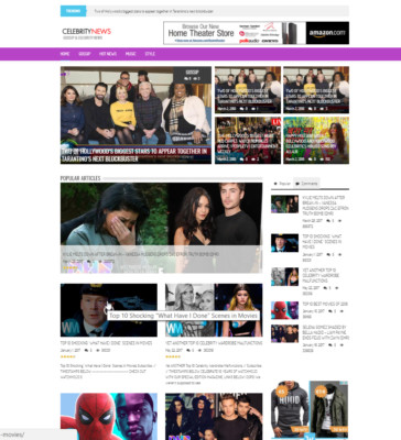   Established WordPress Celebrity News Website - Autopilot, Easy Customization