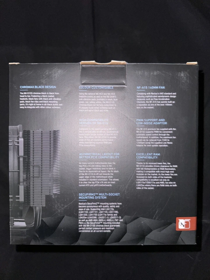 NH-D15S Chromax.Black, Premium Dual-Tower CPU Cooler with NF-A15 PWM 140MM Fan - Image 4 of 4