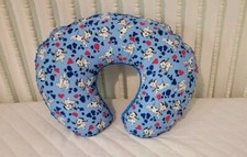Boppy Pillow Cover M/W Dalmatians Puppies Blue Minky Bubble Dot Back