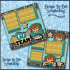 CHEER - Premade Scrapbook Pages paper printed layout DBDS