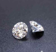 1 CT Natural White Diamond 5 mm 2 Pcs Round Cut VVS1 D Grade GDGL Certified D7