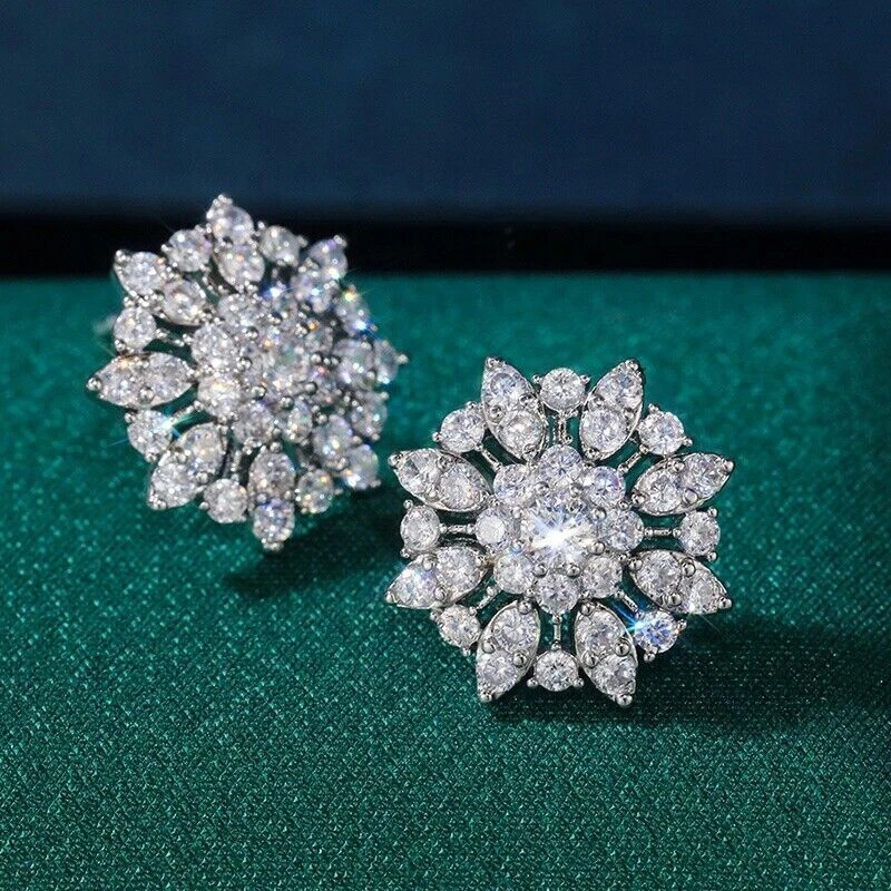 Best faux diamond earrings clearance