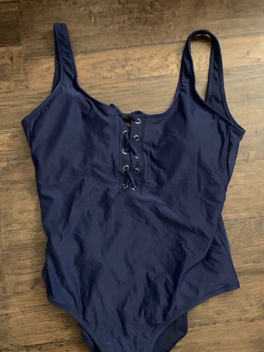 Women's XL Blue Padded One-Piece Swimsuit by Mossimo