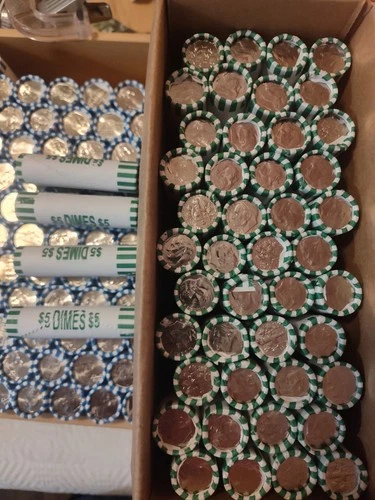 2025 D Roosevelt Dime 50 Coin Sealed Roll Gem BU