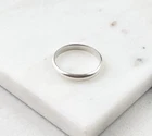 Vintage 925 Sterling Silver Minimal Stacking Band Ring Size 8.25