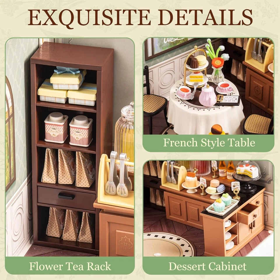 Rolife DIY Miniatur Puppenhaus Kit Sweet Sips Tee Bastelset Spielzeug Erwachsene - Bild 4 von 4
