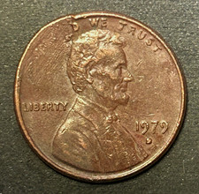 1979 D Penny Defective Planchet Obverse & Reverse.