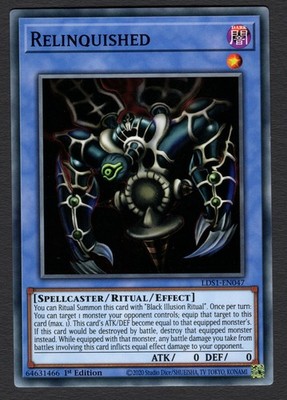 Relinquished LDS1-DE047 Common LP/NM Yugioh Karten