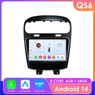 Octa Core 6+64GB 9 Inch Android Carplay Head Unit For Dodge Journey 2011-2019 