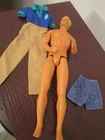 Vintage Barbie: Handsome, Blonde Ken Doll + Fashions (Jumpsuit, Shorts Mattel)