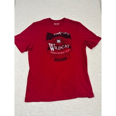 Chaps Graphic Tee Mens Large Red Excellent Wildcat Colorado Mountaineering Team