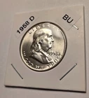 1958-D Franklin Silver Half Dollar BU Condition with Cartwheel and Luster (F300)