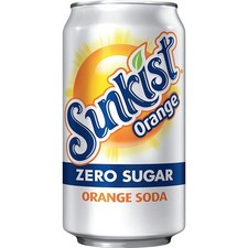 Sunkist Diet Orange Soda , 12-Ounce 24 Cans 