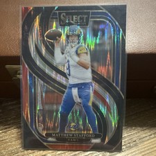 2024 Panini Select Matthew Stafford #182 Los Angeles Rams Premier Prizm NFL Card