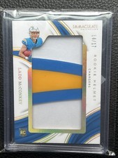 LADD MCCONKEY 2024 Panini Immaculate RC Rookie Helmet Team Logo /17 Chargers