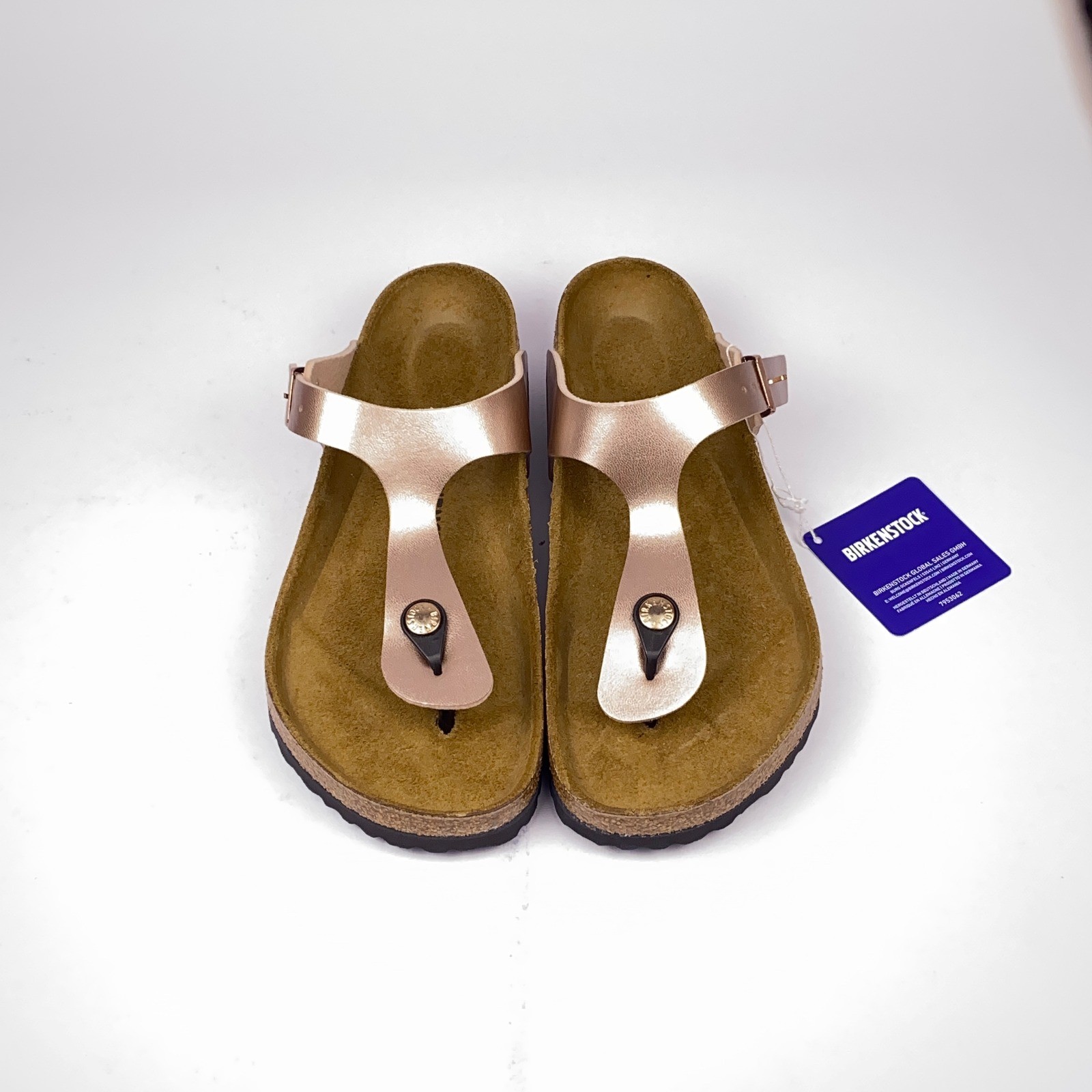 Birkenstock Gizeh Thong Sandals Copper Metallic Birko-Flor Women's 8 M 6 EU 39