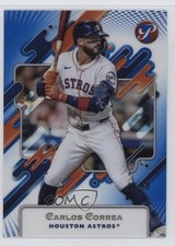 2025 Topps Pristine Blue Refractor 14/75 Carlos Correa #175