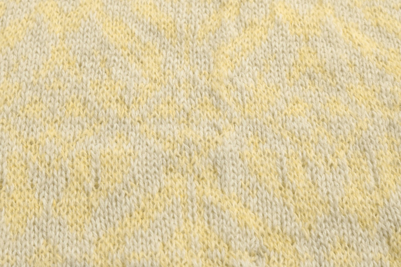 1960s Vintage Baggy Shag Lord Jeff Pullover Sweater Yellow Oatmeal Mohair Wool M