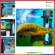 UV Aquarium Filter 600GPH 9W for 100-300 Gallon Fish Tank Algae Control