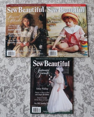 Martha Pullen Sew Beautiful Magazines, 1997 Spring, Summer & Holiday Issues Lot