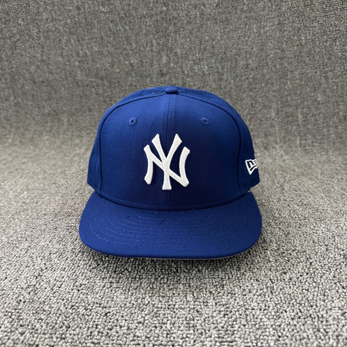 New Era New York Yankees MLB Royal Blue White Logo Fitted Cap