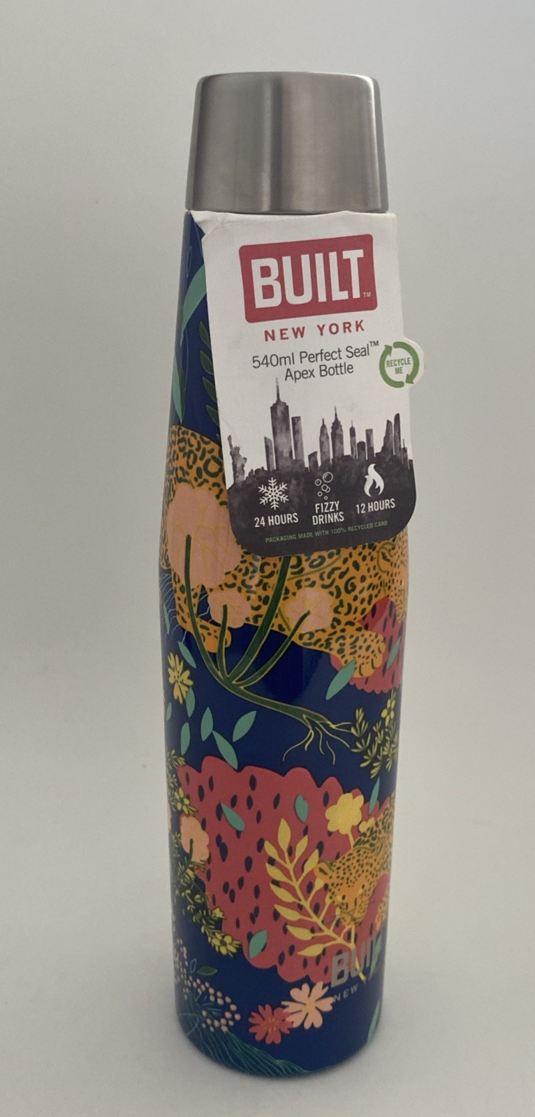 BUILT Stainless Steel Water Bottle Insulated 540ml Sports Gym Travel Flask