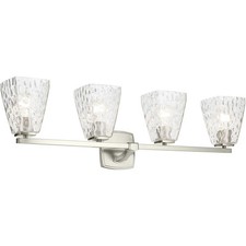 Kichler Marant 33in 4-Light Vanity Chrome Clear Water