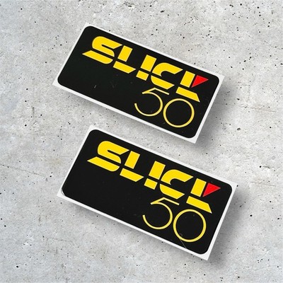 Slick 50 Motoröl Aufkleber Decals (Paar) Oldtimer Oldtimer Motorrad Ford