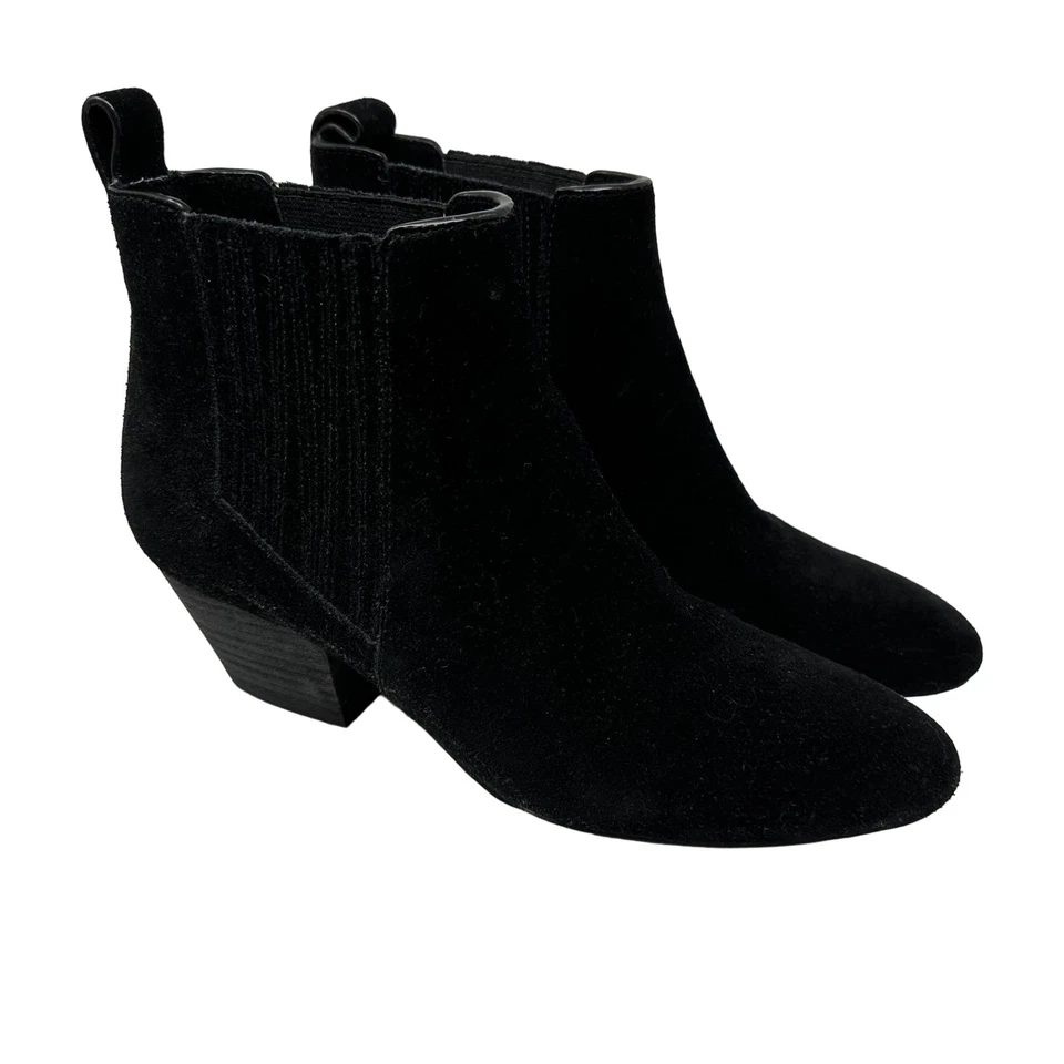 Splendid Women's Size 7.5 Suede Chelsea Ankle Booties Boots Almond Toe - Image 2 of 4