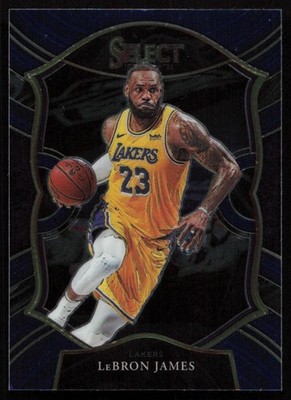 LeBron James 2020-21 Panini Select Blue Prizms #23 Los Angeles Lakers