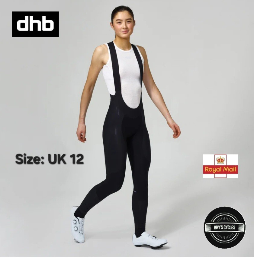 dhb Aeron LAB Women's Winter Bib Tights - Size 12 -  Black - RRP £180