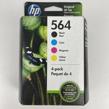 HP 564 Ink Cartridges Pack     Exp 2021     - Black/Cyan/Magenta/Yellow. New.