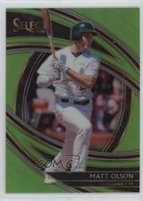 2020 Panini Select Premier Neon Green Prizm 29/99 Matt Olson #152 2u3