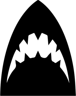 #ad #ad Jaws Movie Shark Logo Vinyl Decal Sticker Waterproof Horror Car Laptop Bumper $24.99