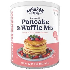 Augason Farms Buttermilk Pancake,Waffle Mix Can Emergency Food Supply,33 Serving