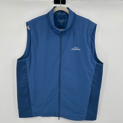 Holderness Bourne Men XL Blue Dry Luxe Performance Tailored Fit Vest Lightweight