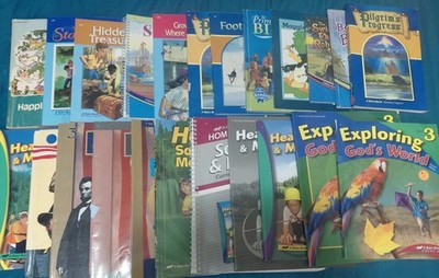 Lot  28 Abeka Christian Homeschooling Books Grades 2nd & 3rd Curriculum Readers