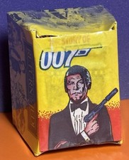 RARE SEALED 1984 MONTY “STORY OF 007”JAMES BOND WAX BOX=50 PACKS! + UNUSED ALBUM