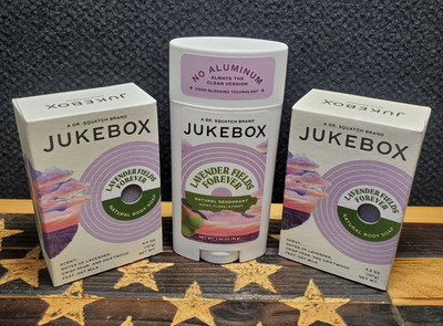 Jukebox LAVENDER FIELDS FOREVER | 2 Natural Body SOAPS + 1 DEODORANT  Dr Squatch