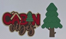 Cabin Vibes Title. Scrapbook, Card Making Paper Piecing