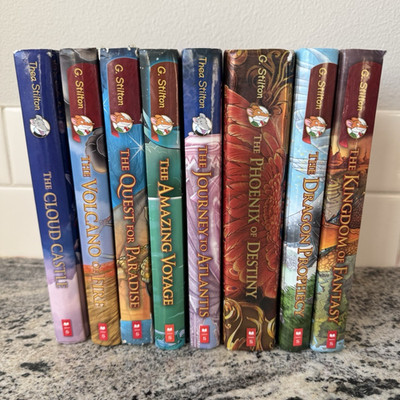 Geronimo Stilton & Thea Stilton The Kingdom of Fantasy Book Lot (8 total) GUC
