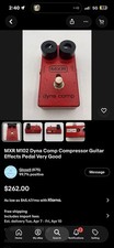 MXR M102 Dyna Comp Compressor Guitar Effects Pedal Very Good