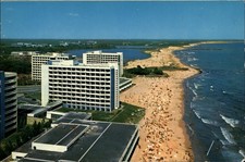 Aerial Jupiter Romania vintage postcard a959