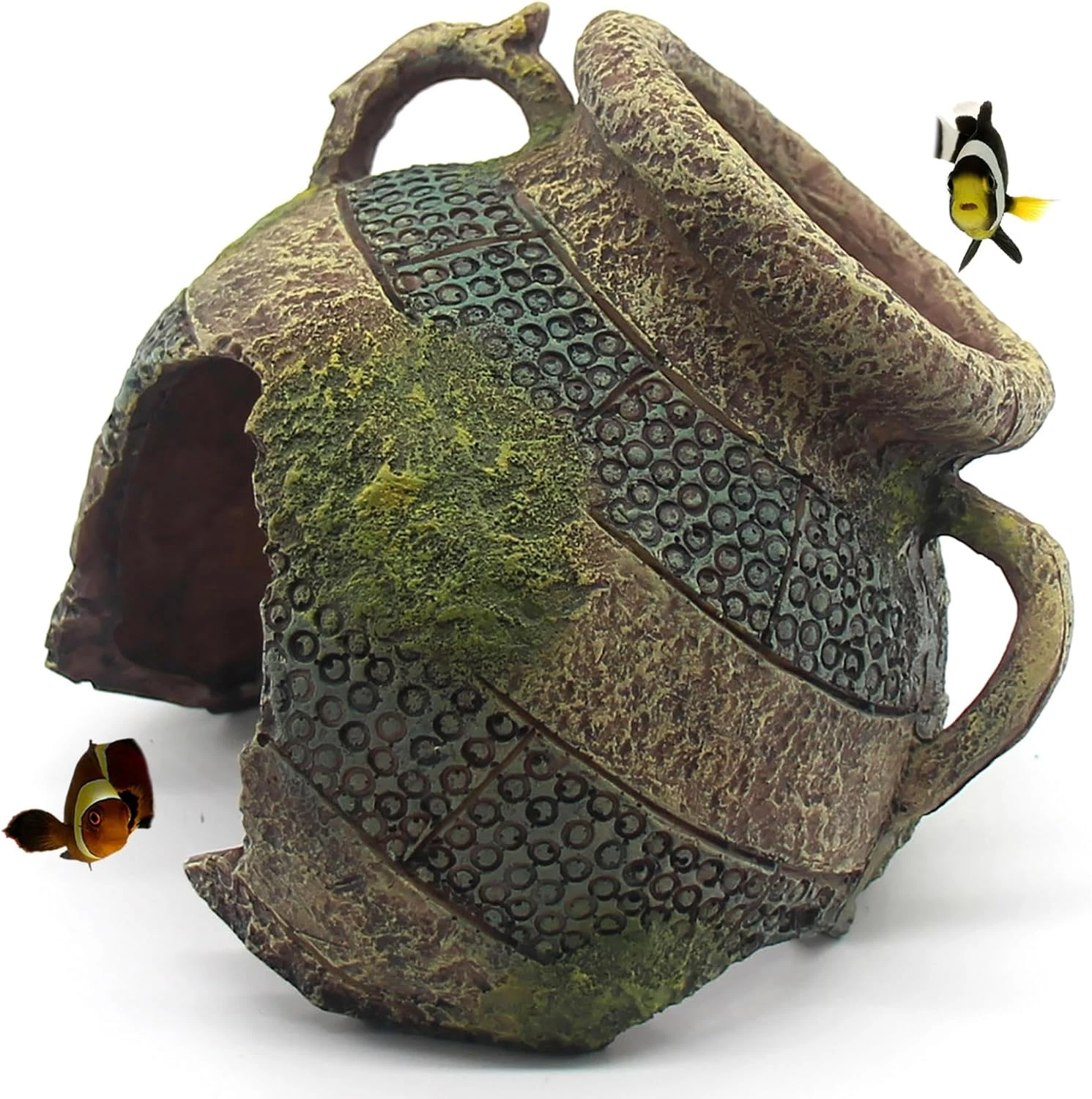 Aquarium Decor Ruins Leaning Vase Hideaway Cave, Betta Fish Tank Accessories for
Opens in a new wind